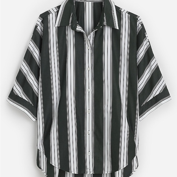 Madewell Tops - Madewell Black and White Button Down Shirt